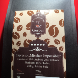 Espresso "Mischen Impossible", Peru/ Indien - No 4
